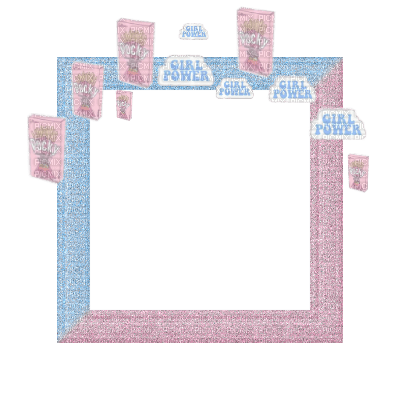 Small Blue/Pink Frame - png grátis