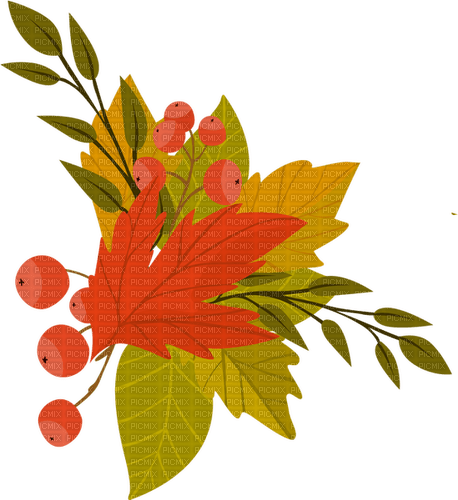 autumn leaves deco Bb2 - ilmainen png