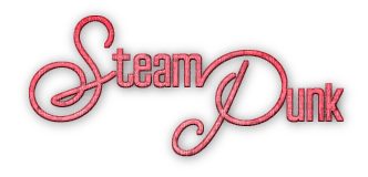soave text steampunk pink - ücretsiz png