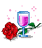 Rose And Wine - Free animated GIF