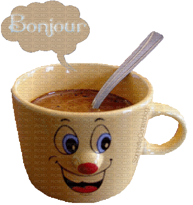 cup of coffeé - GIF animate gratis