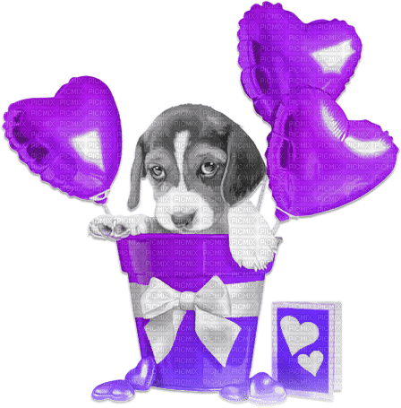 soave deco valentine heart balloon animals dog - ücretsiz png