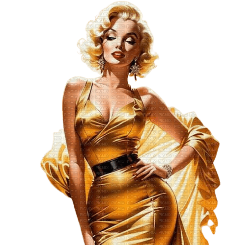 frau, woman, femme, Marilyn Monroe, vintage - ingyenes png