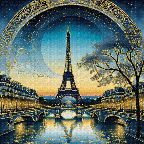 Background Paris  Gif - Bogusia - GIF animate gratis