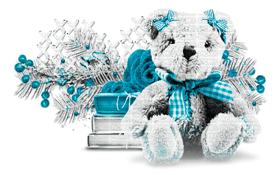 soave deco christmas branch bear deco toy - png gratis