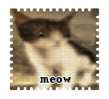 meow stamp by thisdastampdoesnotexist - zdarma png