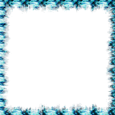 Kaz_Creations Glitter Sparkle Frames Frame Blue Teal - Darmowy animowany GIF
