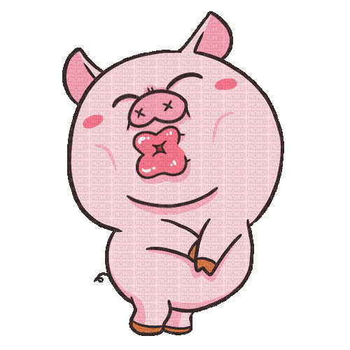 funny pig animated gif - Gratis animerad GIF