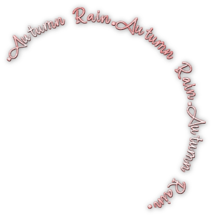 soave text autumn rain circle pink - PNG gratuit