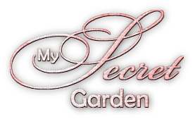 soave text my secret garden pink - 免费PNG