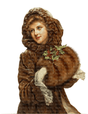 dama invierno navidad dubravka4 - PNG gratuit