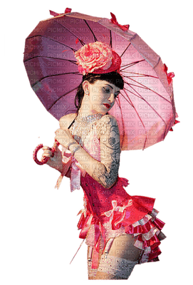 Kaz_Creations Woman Femme Umbrella Parasol - zdarma png