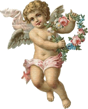 baby angel vintage dolceluna - GIF animasi gratis