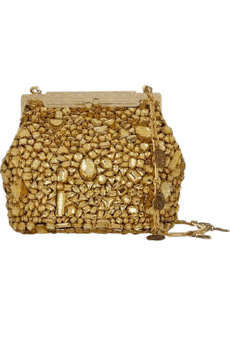 kikkapink gold fashion bag - png grátis