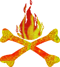 Flamme os - Darmowy animowany GIF