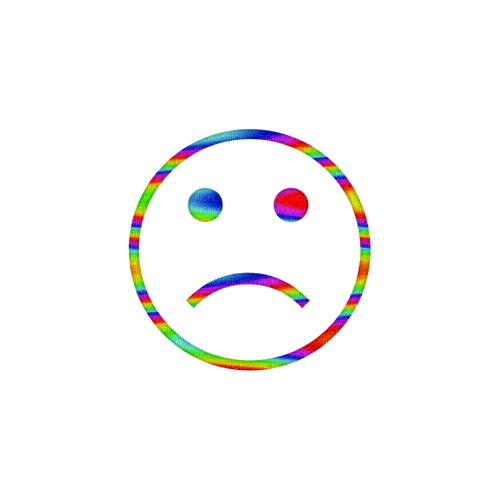rainbow sad - PNG gratuit