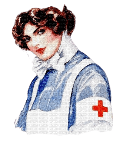 Vintage Woman fourth of July - 免费PNG