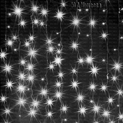 Y.A.M._Fantasy night stars black-white - 無料のアニメーション GIF