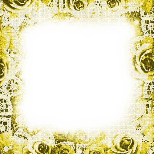 Yellow Roses Frame - By KittyKatLuv65 - 無料png
