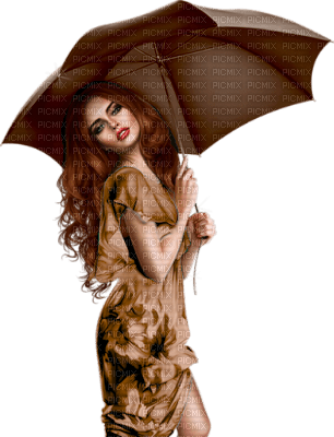 kvinna-paraply - Free PNG