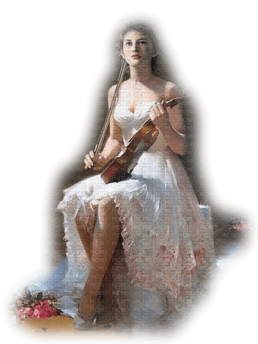 loly33 femme aquarelle violon - zadarmo png