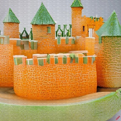 Cantaloupe Castle - Free PNG