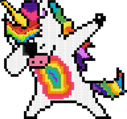 dabbing unicorn - darmowe png