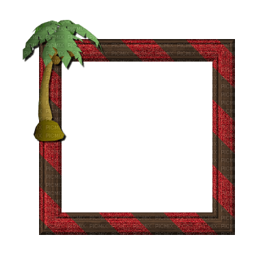 Small Brown/Red Frame - Free PNG