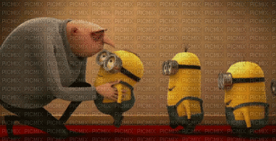minion bisous - Free animated GIF