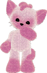 cute pink bear - Animovaný GIF zadarmo