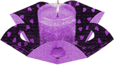 cecily-bougie animee violet - Darmowy animowany GIF