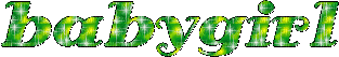 babygirl green - Bezmaksas animēts GIF