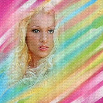 image encre couleur texture effet femme visage arc en ciel edited by me - PNG gratuit