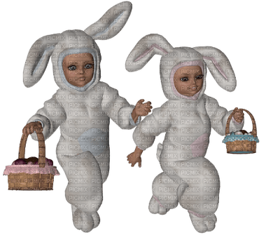 Kaz_Creations Dolls Easter Couple - PNG gratuit