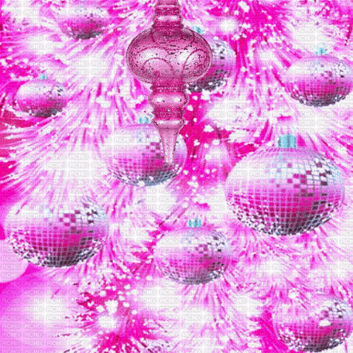 Bg.christmas.boules.pink.idca - Free animated GIF