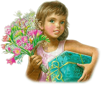 child flowers bp - PNG gratuit