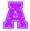 Kaz_Creations Animated Alphabet Purple A - GIF animé gratuit