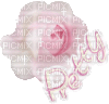 sparkly pretty pink flower - Ingyenes animált GIF