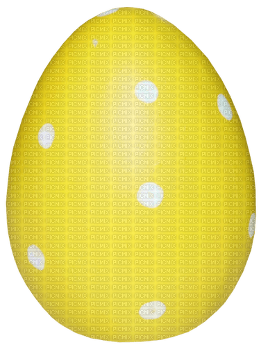 Easter.Egg.White.Yellow - Free PNG
