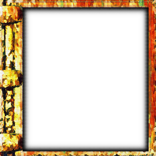 ♡§m3§♡ abstract hard orange frame border - бесплатно png