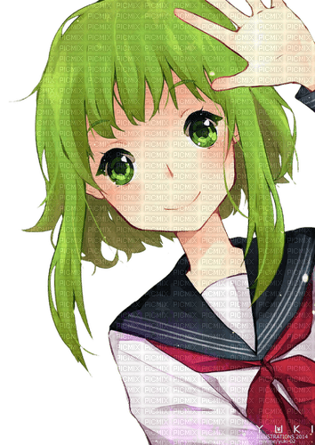 Gumi Megpoid 💚 AnimeLife02 - kostenlos png