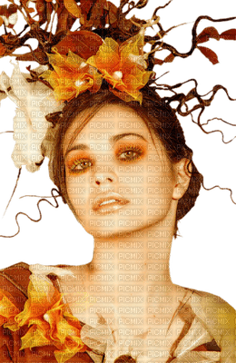 loly33 femme automne - Free PNG