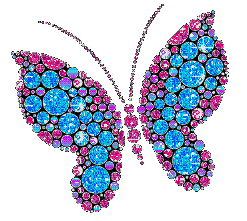 papillon de lumière - GIF animado gratis
