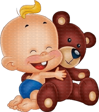WINNI WINDEL con orsacchiotto - with teddy bear - ilmainen png