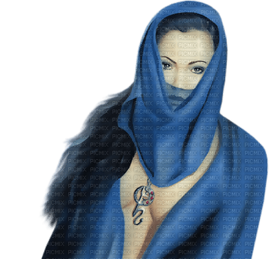 mujer azul by estrellacristal - zdarma png