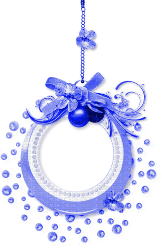 Christmas.Ornaments.Blue - PNG gratuit