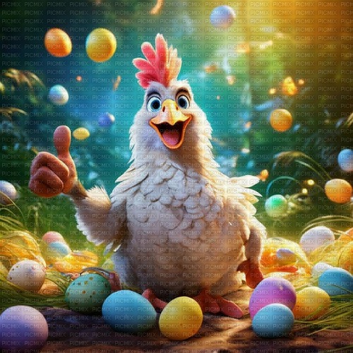 easter chicken - png gratuito