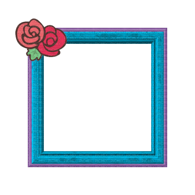 Small Cyan Frame - Free PNG