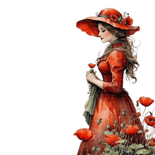 loly33 femme coquelicot - безплатен png