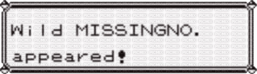 wild missingno appeared - png gratis